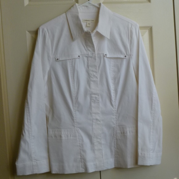Coldwater Creek Snap Front Shirt-Jacket - Picture 2 of 8